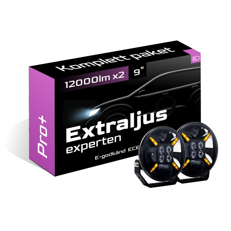 Pro+ extraljus 9" x2 till Kia Stonic 2017» (YB)